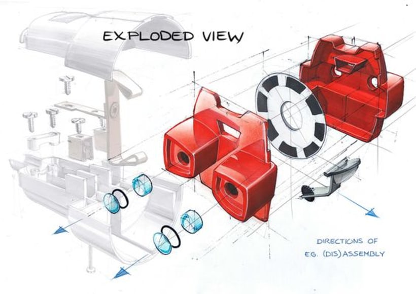 ¿Qué es el dibujo exploded view? Domestika