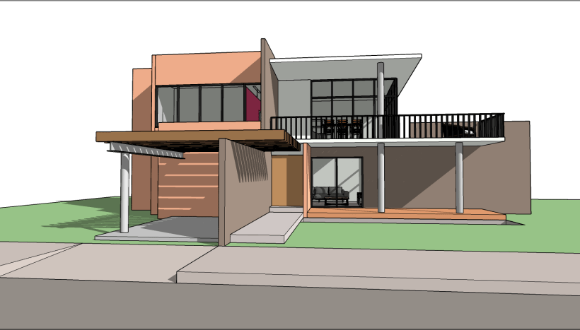 Proyecto Final: Casa Pequeña con terraza | Domestika