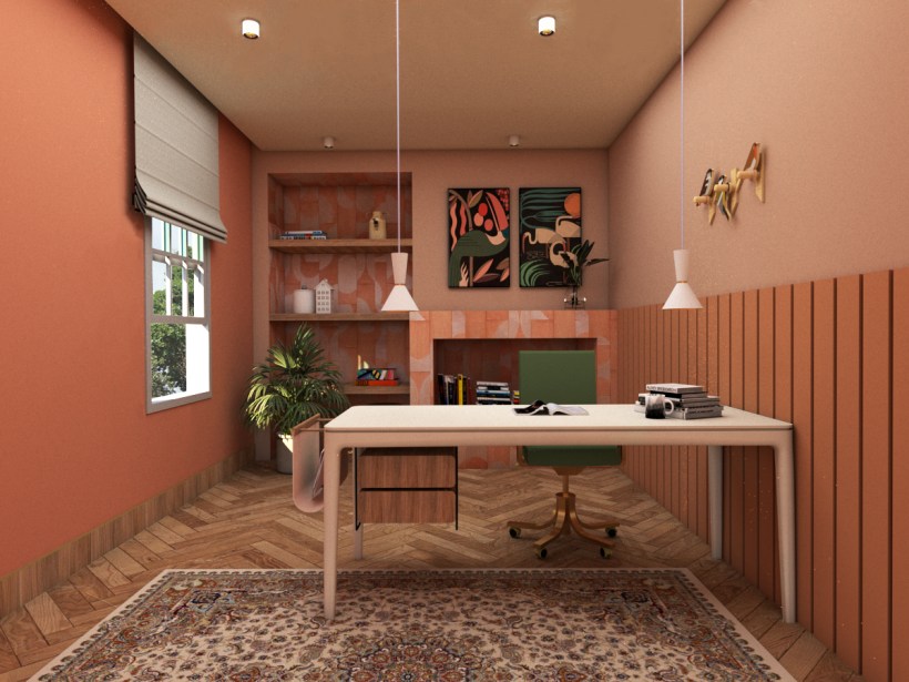 Pink office | Domestika
