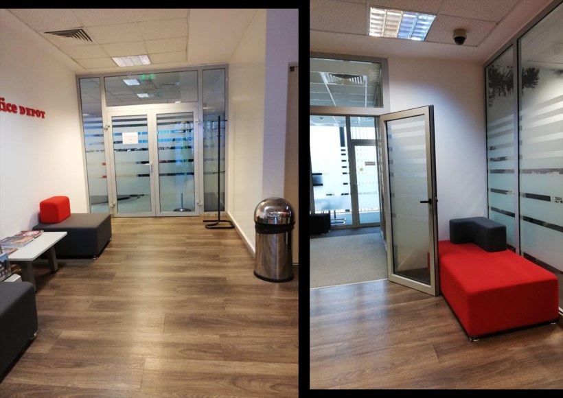 Reception Office Depot: Iniciación al diseño de interiores | Domestika