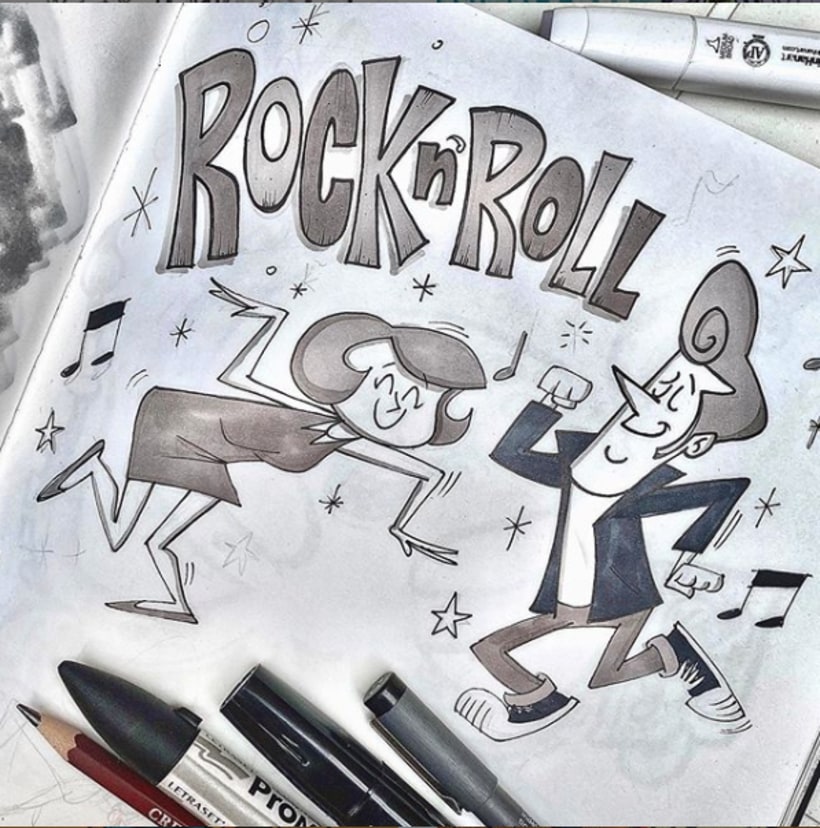 Rock n´Roll, all night long! | Domestika