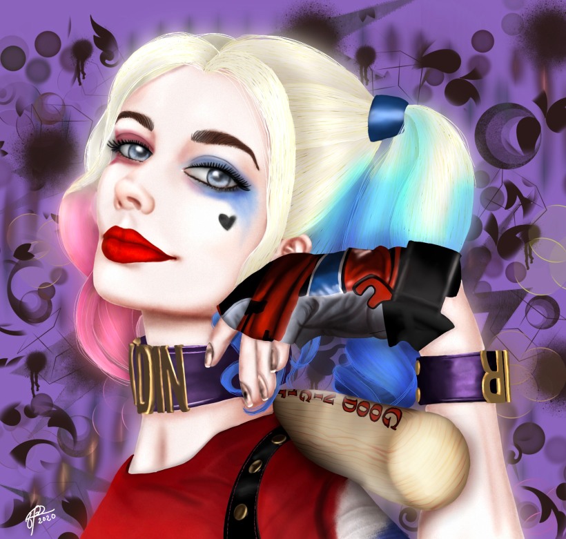 Harley Quinn Digital Portrait | Domestika
