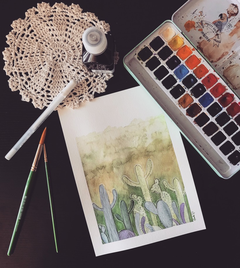 My project in Negative Watercolor Painting for Botanical Illustration