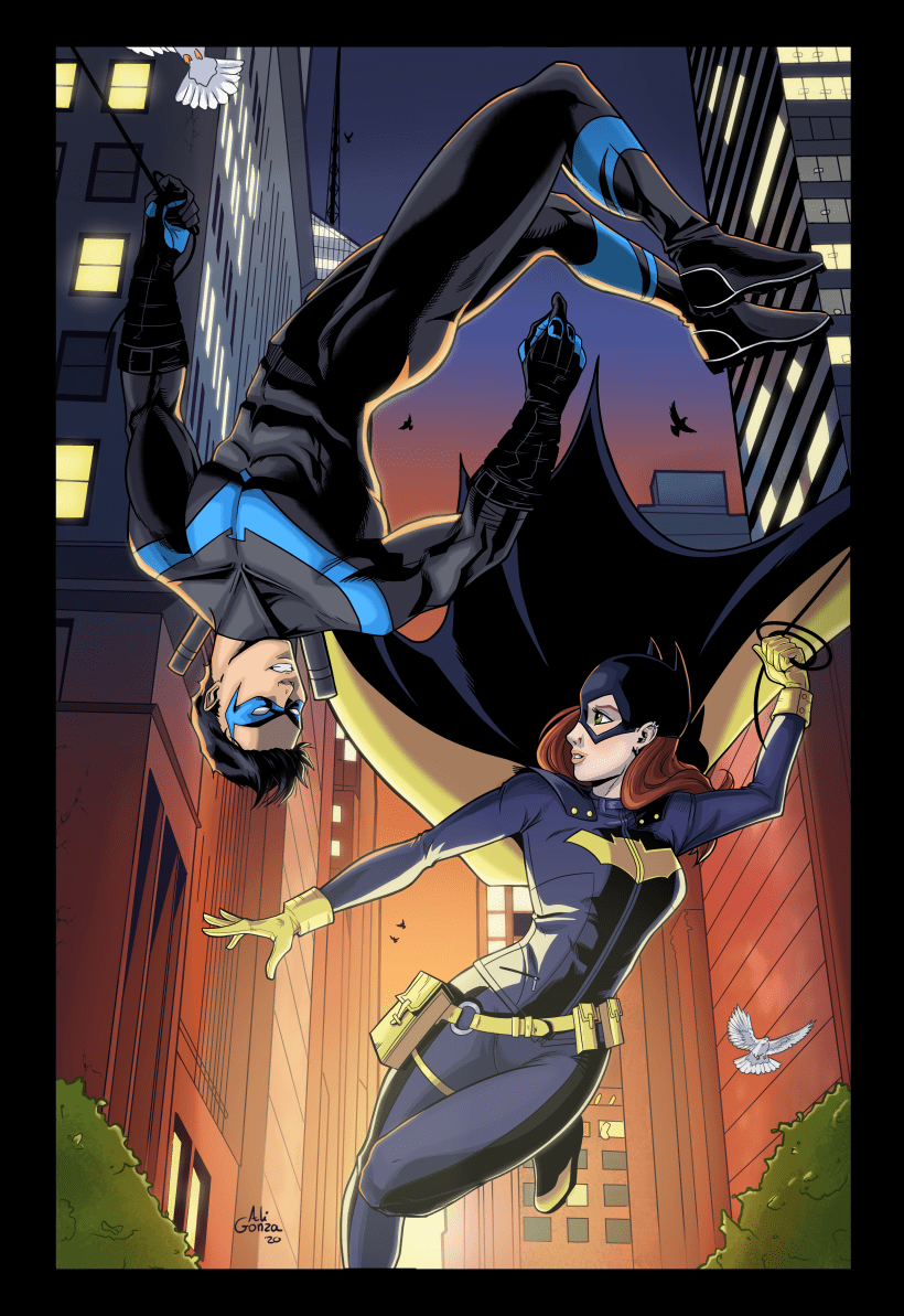 Nightwing And Batgirl Domestika 1542