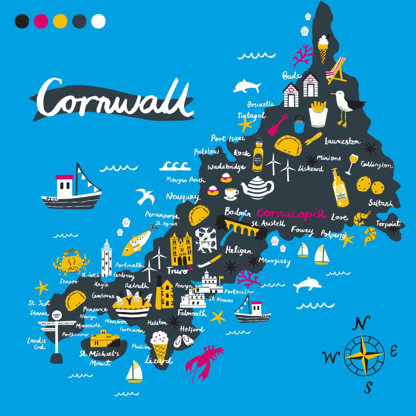 Cornwall Maps Domestika