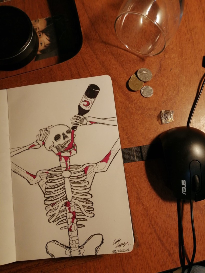 Proyecto Dibujo Anatómico: Poema de un borracho | Domestika