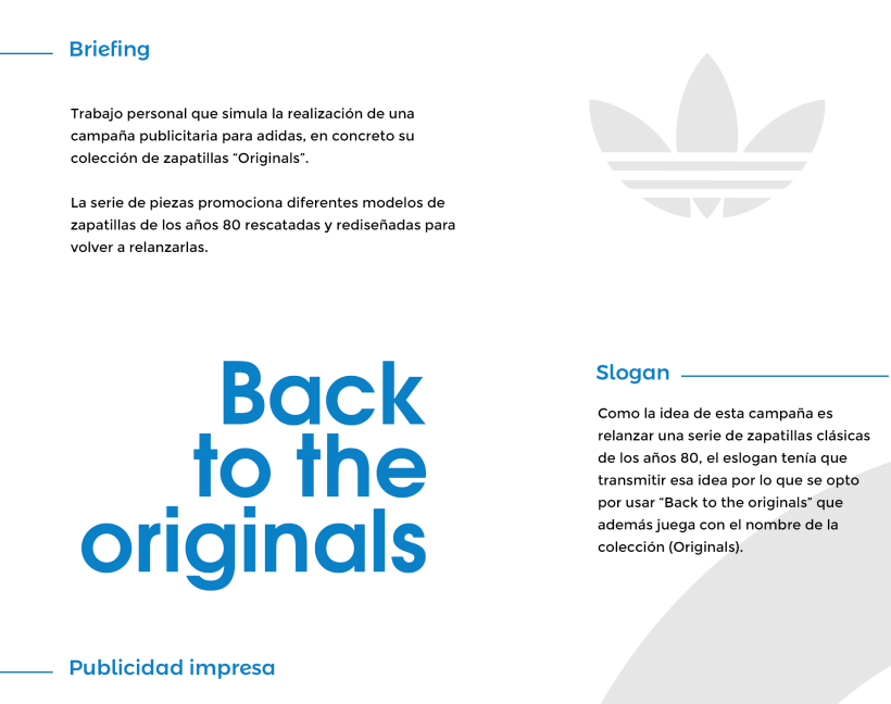 distorsionar Comenzar Campaña ADIDAS "Back to the originals" | Domestika