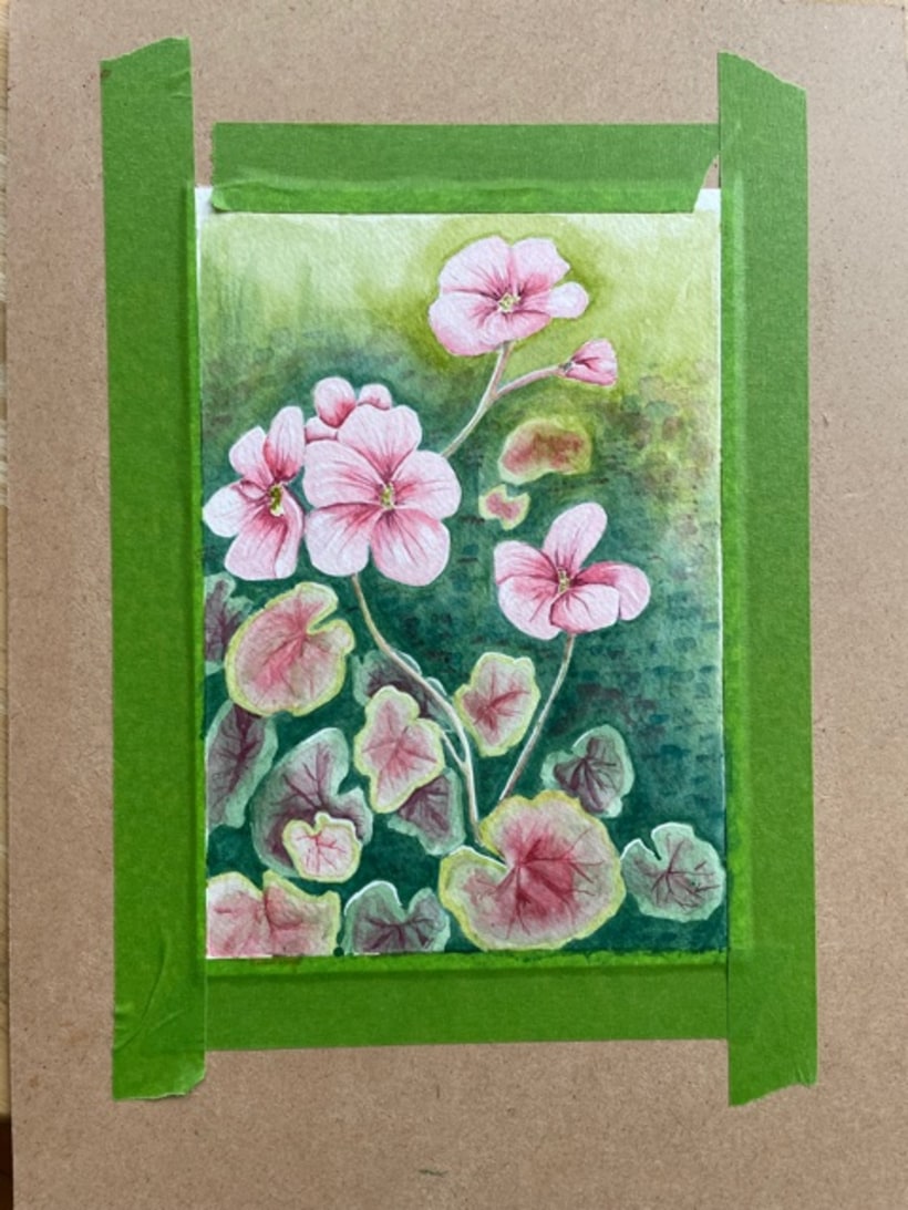 My project in Negative Watercolor Painting for Botanical Illustration