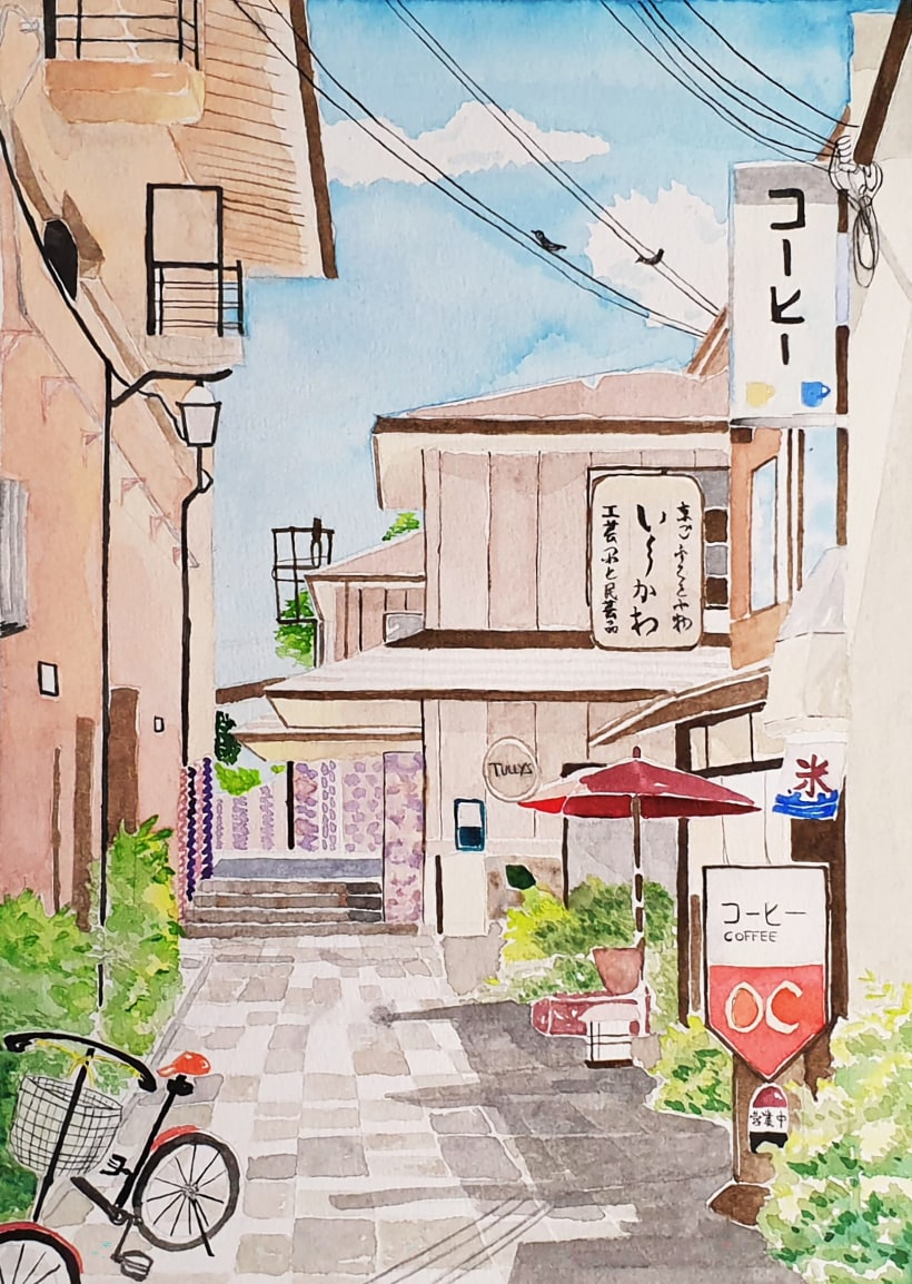 Cafe In A Quiet And Beautiful Alley In Japan Domestika