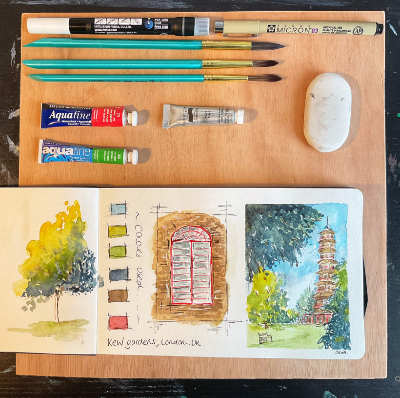 watercolor travel journal