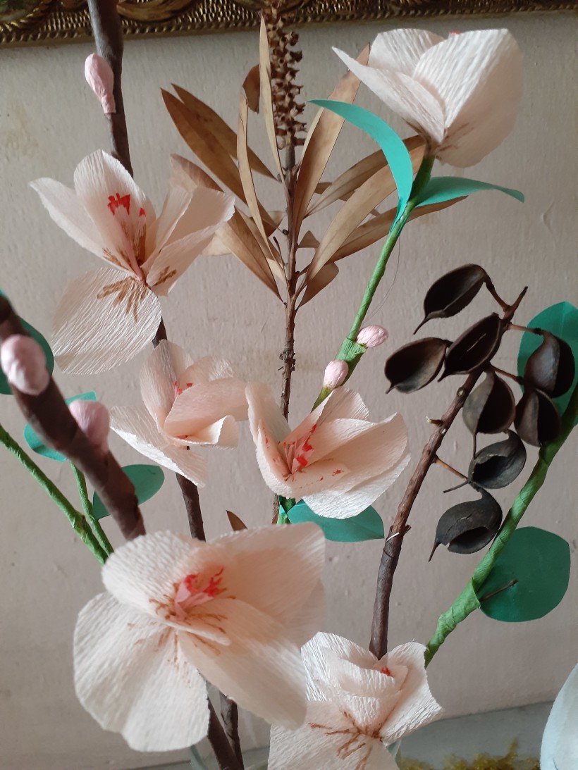 Mi Proyecto del curso: Técnicas para la creación de flores de papel (Flores de  Durazno, ももの花、Peach´s Flowers) | Domestika