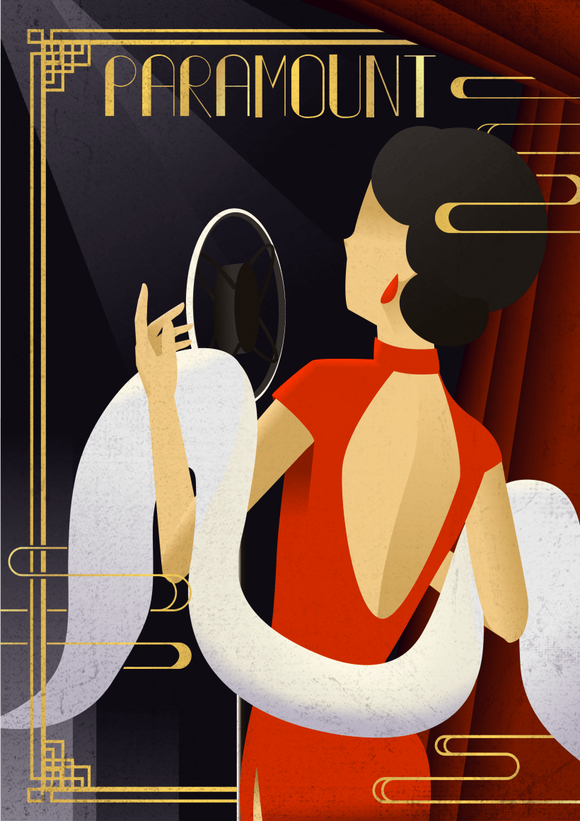 art deco style for digital illustration course free download