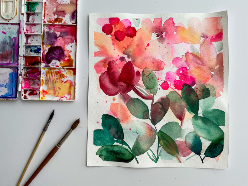 My project in Artistic Floral Watercolor: Connect with Nature course ...