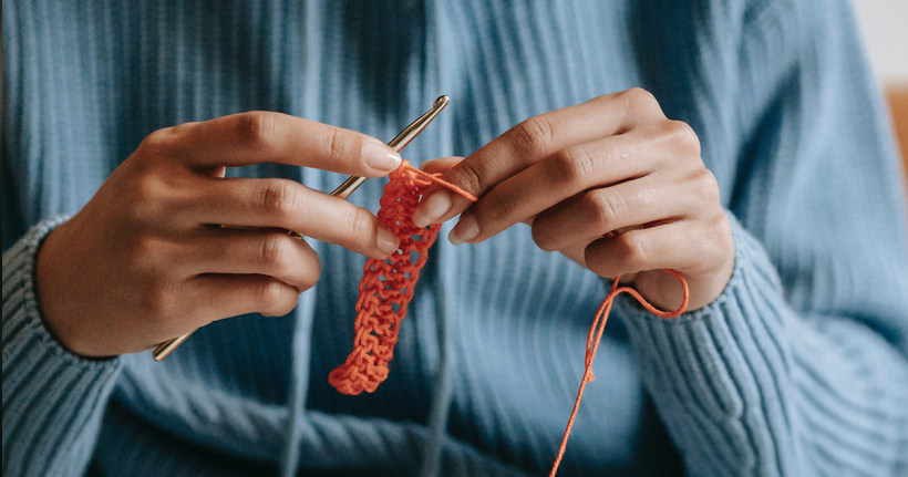 El crochet y el tejido son grandes formas de desconectarte de tu rutina diaria.