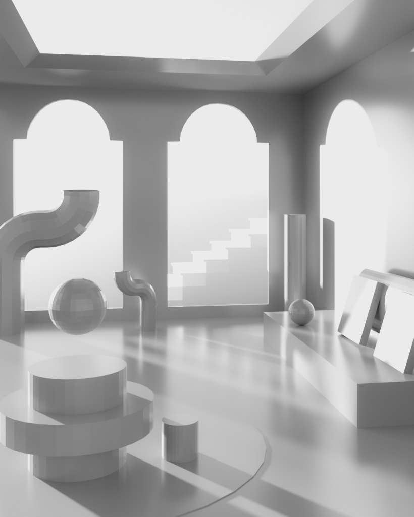 Surreal Interior Archviz Project With Blender Domestika 