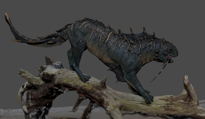 3d creature design with zbrush and photoshop