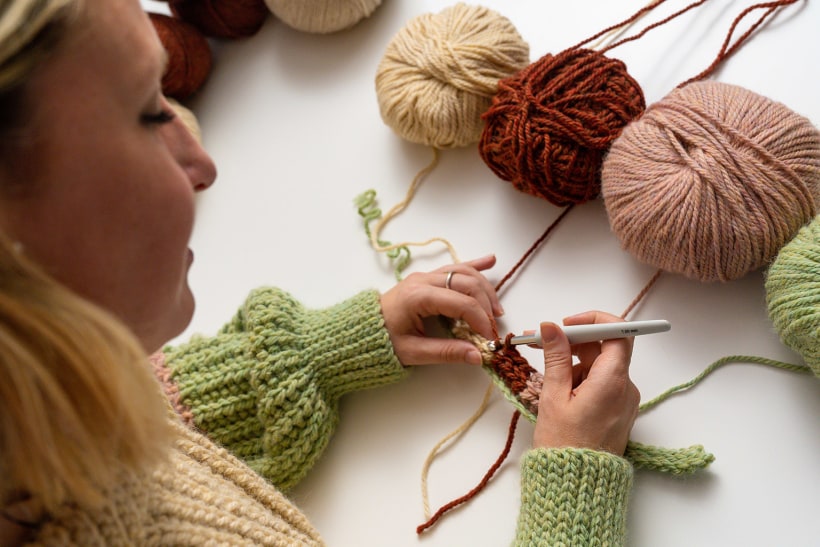 La técnica del crochet te ayudará a expandir tu creatividad. 