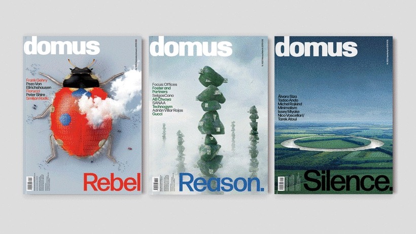Ejemplos innovadores de maquetación editorial y web - Revista Domus.