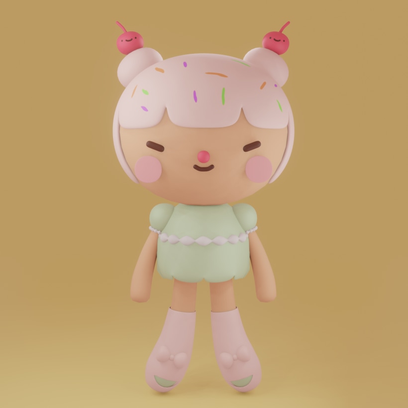 kawaii character creation in 3d with blender free download