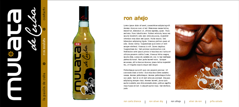 Ron Mulata y Santero, packaging y marca 9