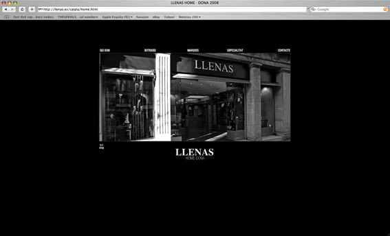web Llenas, boutique moda.Bcn. 1