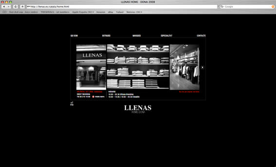 web Llenas, boutique moda.Bcn. 2