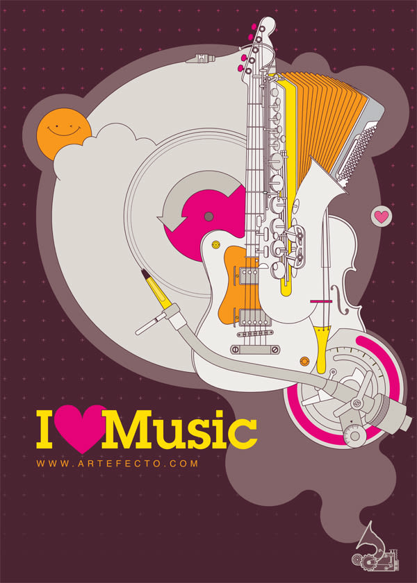 Poster I LOVE MUSIC 1