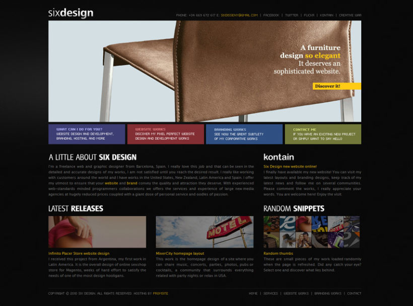 Six Design website 1