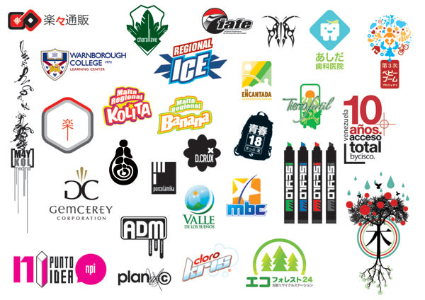 Logos hechos en Venezuela y Japón 2