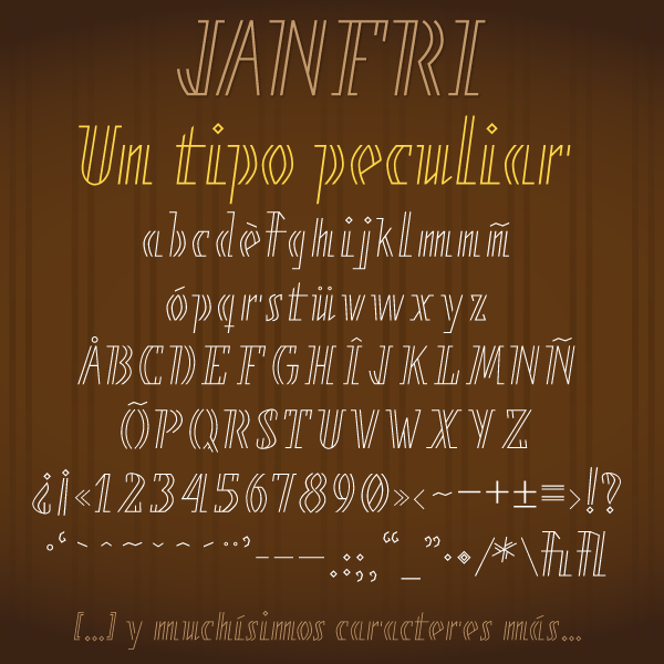 LG Janfri font 3