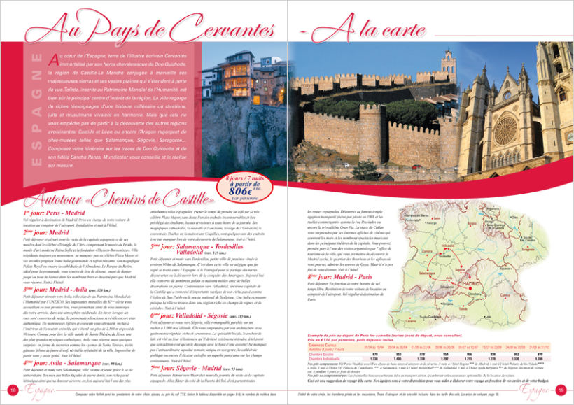 Diseño / maquetación páginas de folletos turísticos 1