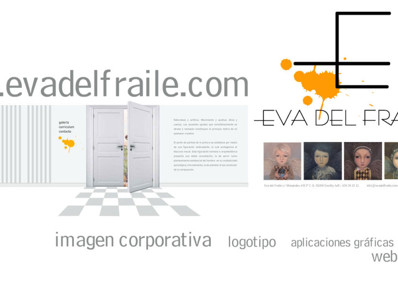 web, imagen corporativa y logo Eva del Fraile 1