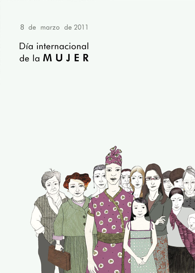 Primer Premio: Concurso Cartel para el Día de La Mujer del Ayuntamiento de Burgos 1