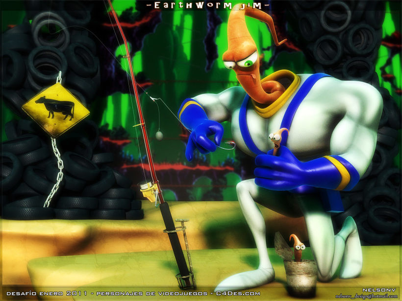  Earthworm Jim vai ganhar novo desenho animado