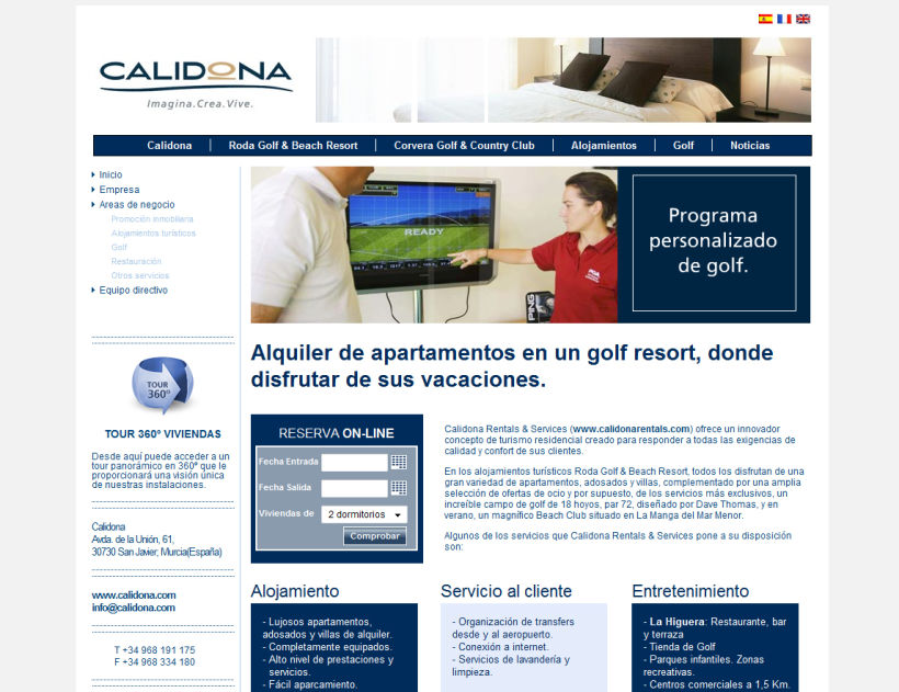 Web Corporativa Calidona 3