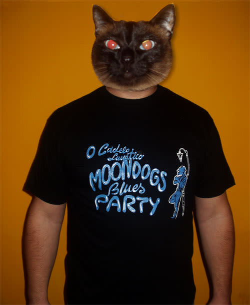 Camiseta promocional del grupo Moondogs Blues Party 1