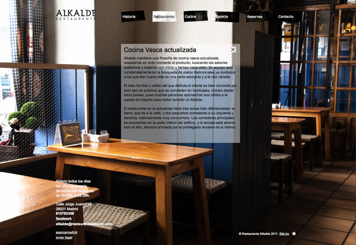 Web Restaurante Alkalde 5
