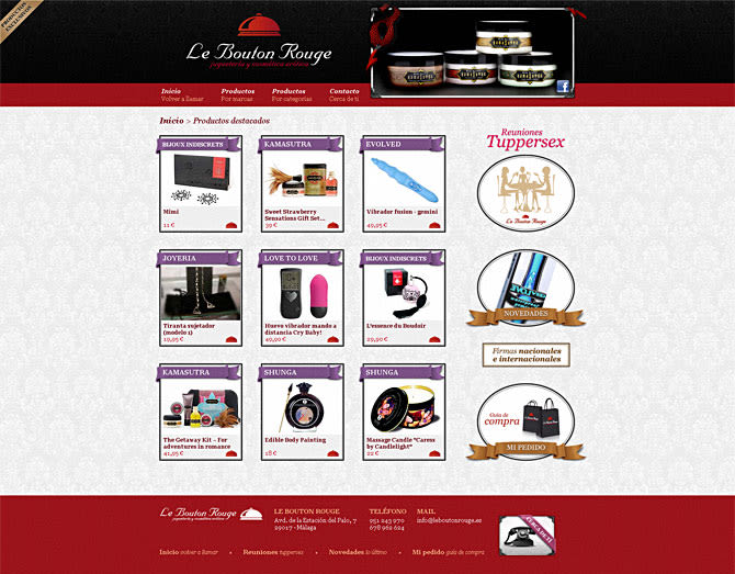 Sitio web Le Bouton Rouge 1