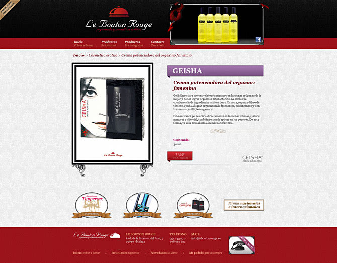 Sitio web Le Bouton Rouge 2
