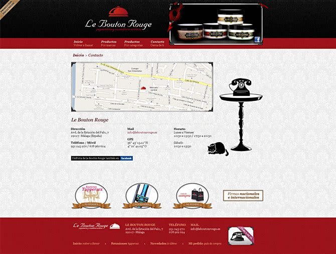 Sitio web Le Bouton Rouge 3