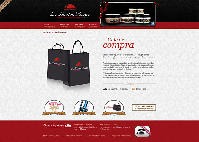 Sitio web Le Bouton Rouge 5