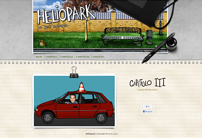 Sitio web Heliopark 2