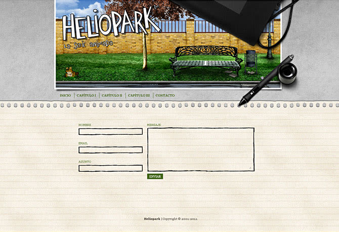 Sitio web Heliopark 3
