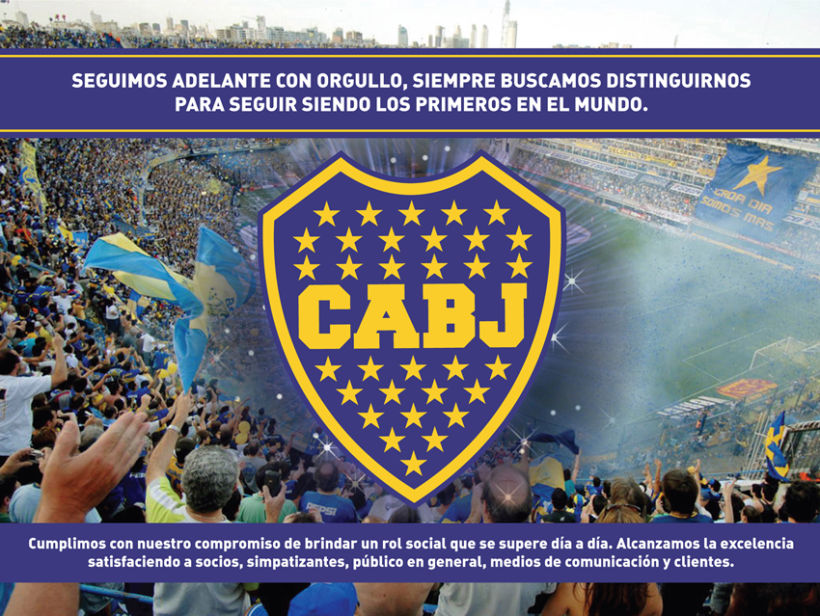 Vía pública para Boca Juniors 1