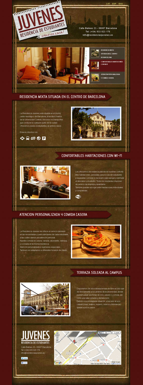 Residencias Juvenes website 1