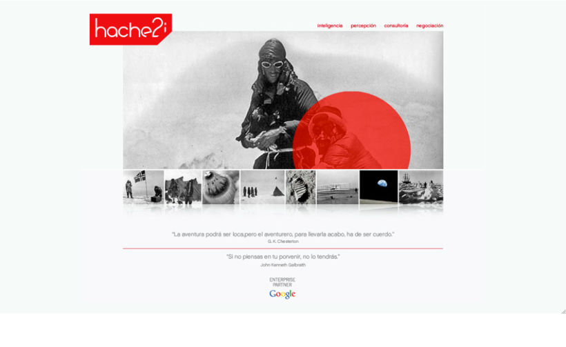 Hache2i, logotipo, tarjetas, material corporativo y página web. 5
