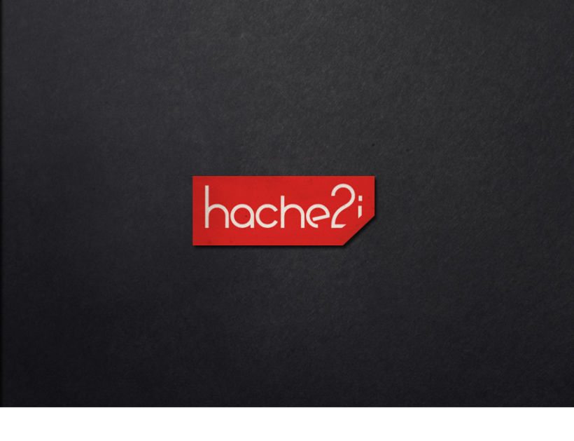 Hache2i, logotipo, tarjetas, material corporativo y página web. 2
