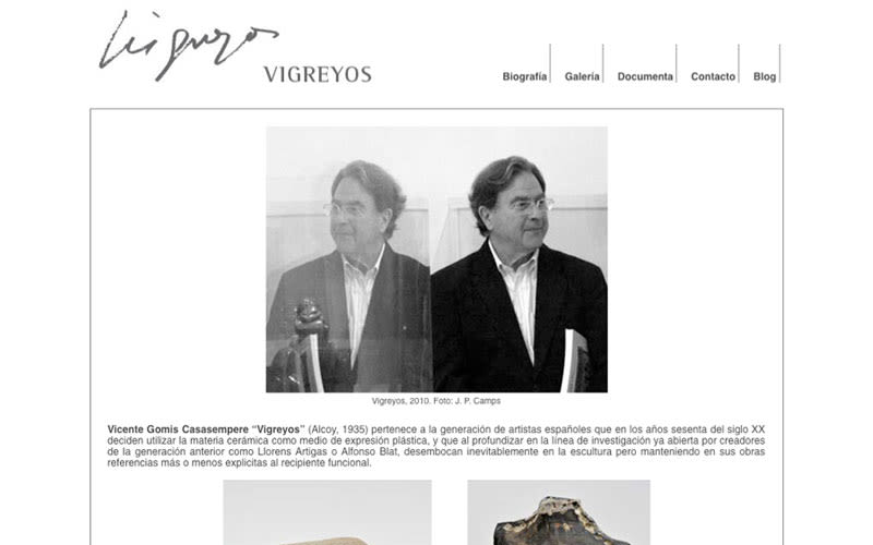 Web escultor Vicente Vigreyos 1