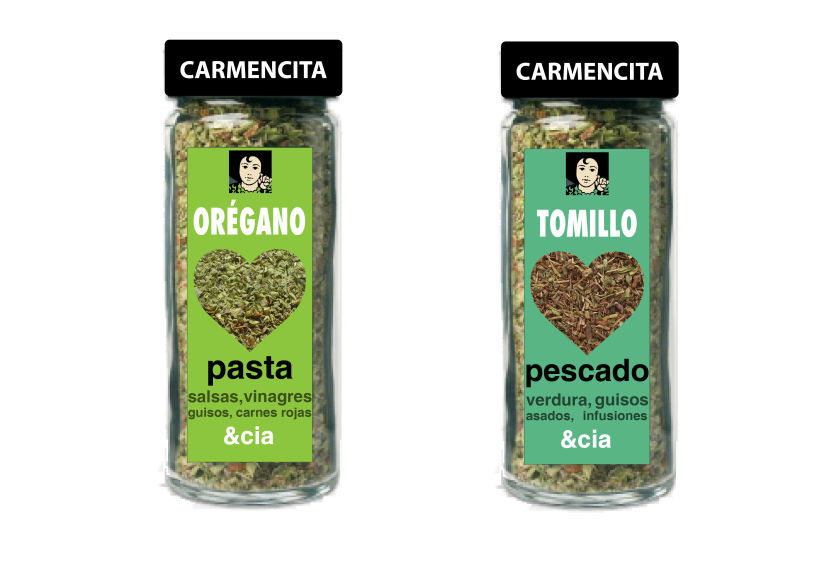 Diseño de packaging Carmencita Especias 2