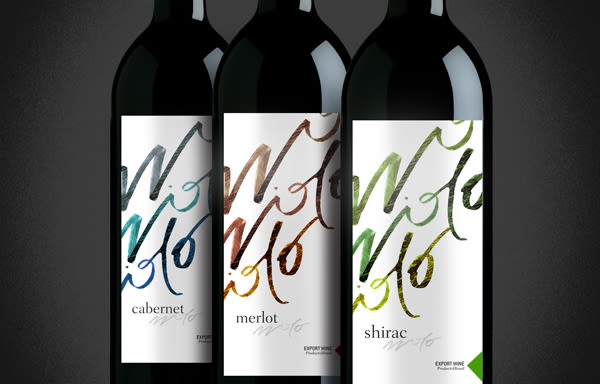Calligraphic Wine Label 1
